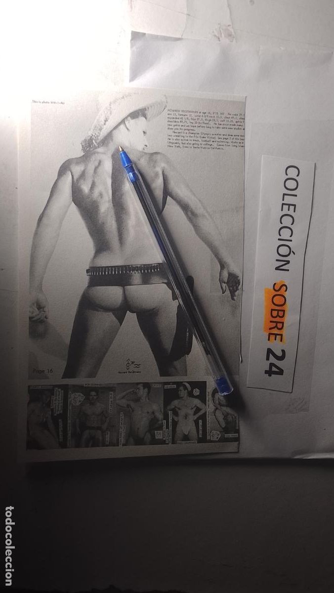 Autres: hoja tematica gay artistica fotografica o comic hombre erotico desnudos culturismo homo sexo EROTICA