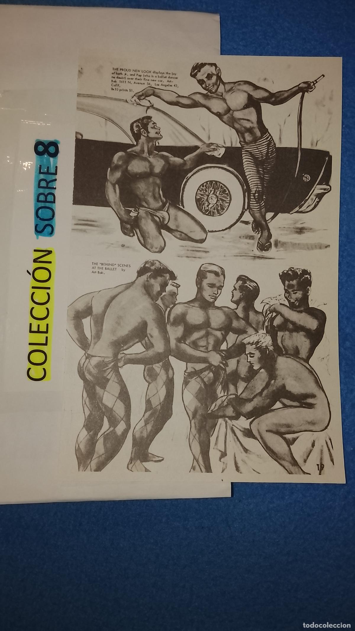 Altri: hoja tematica gay artistica fotografica o comic hombre erotico desnudos culturismo homo sexo EROTICA