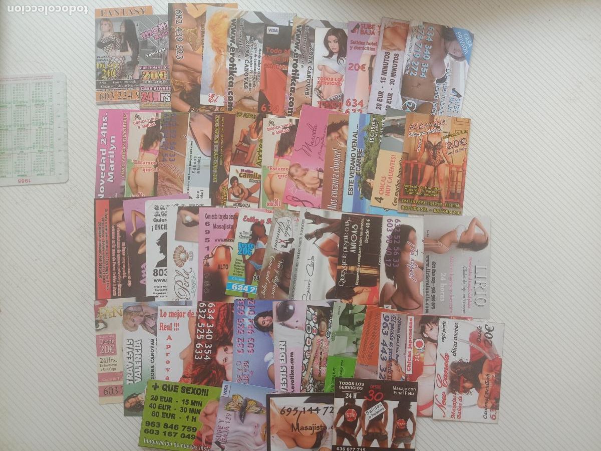 Otros: 50 FLYERS DIFERENTES, TARJETAS SE&Ntilde;ORITAS, ZONA VALENCIA