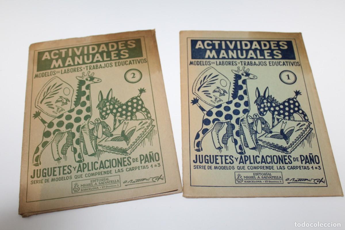 Otros: CARPETA 1-2 ACTIVIDADES MANUALES JUGUETES Y APLICACIONESDE PA&Ntilde;O EDITORIAL MIGUEL A SALVATELLA 1964