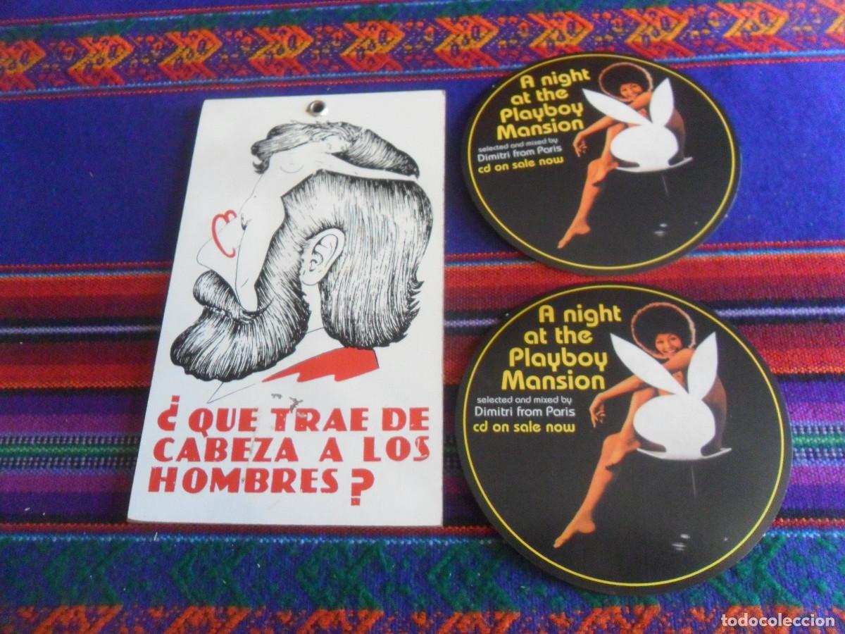 Otros: 2 PEGATINA CD A NIGHT AT THE PLAYBOY MANSION. REGALO TABLA MADERA &iquest;QU&Eacute; TRAE DE CABEZA A LOS HOMBRES?