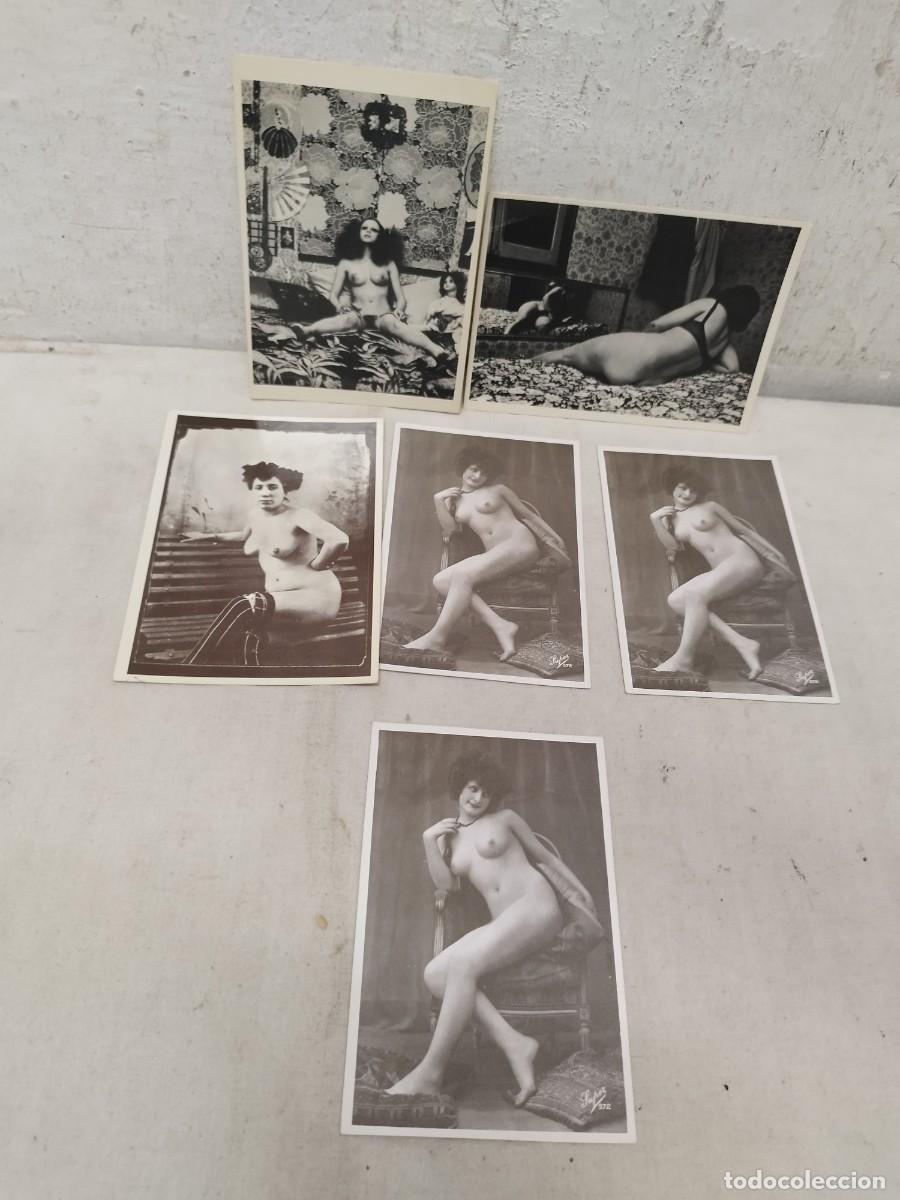 Andere Artikel: Lote de 6 reproducciones tarjetas postales er&oacute;ticas de mujeres.