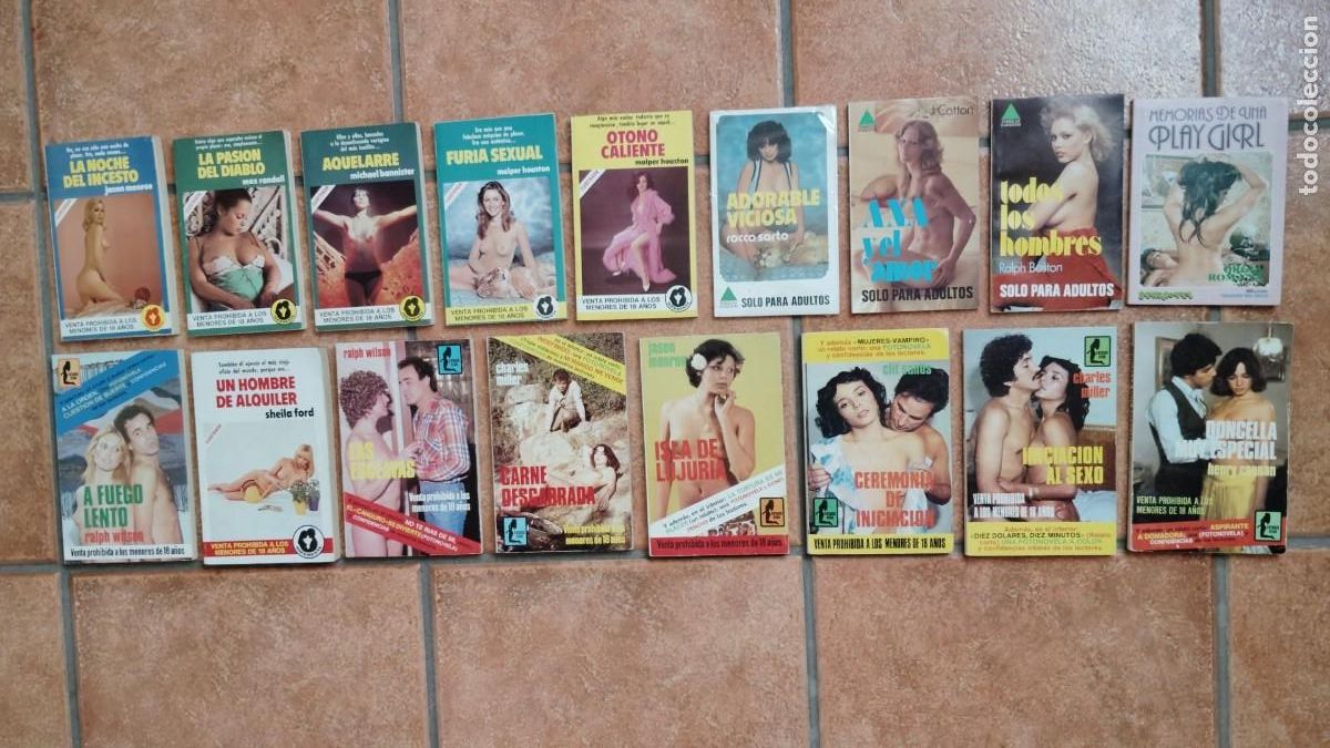 Andere Artikel: NOVELAS EROTICAS.-LOTE DE 17 NOVELAS EROTICAS.