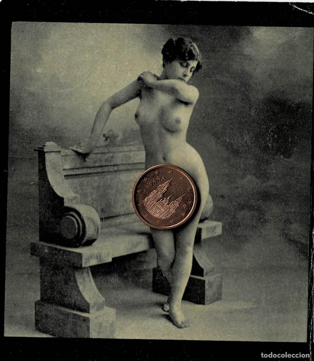 Autres: FOTOGRAFIA ESTEROSCOPICA EROTICA DE MUJER EN BANCO. P-ESTEROTICA-003