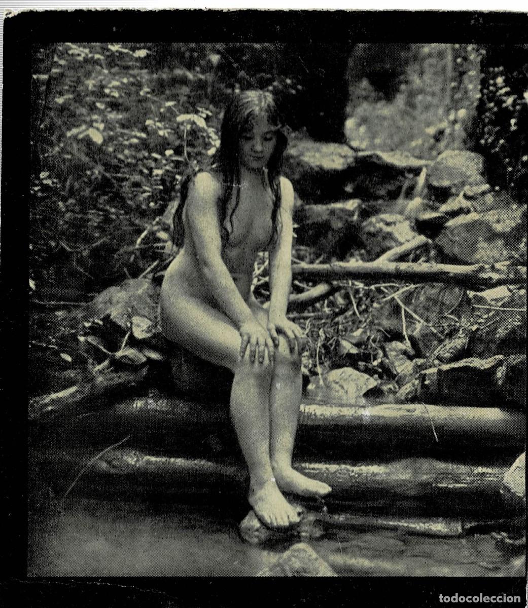 Autres: FOTOGRAFIA ESTEROSCOPICA EROTICA DE MUJER SENTADA JUNTO AL RIO. P-ESTEROTICA-006