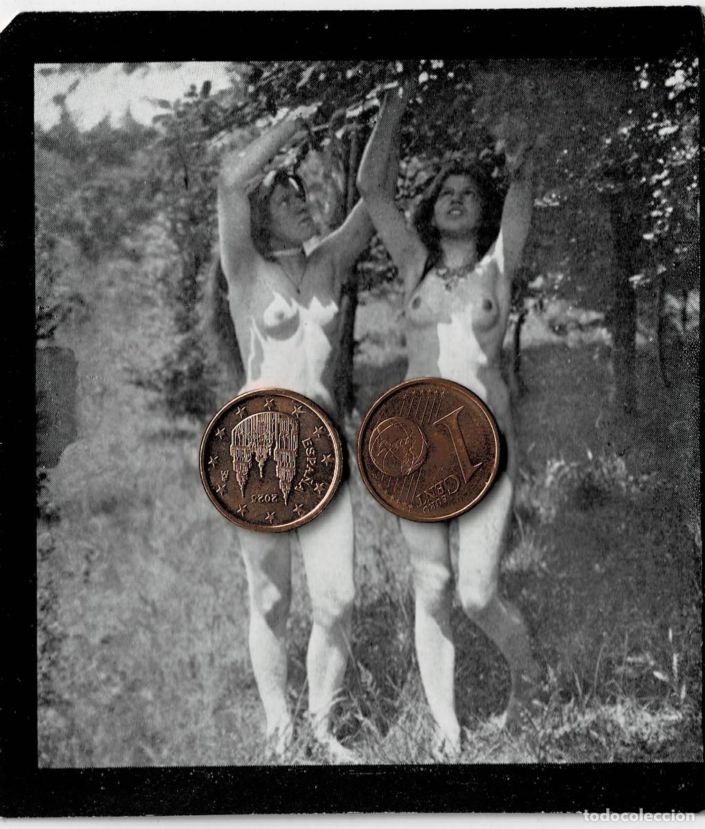 Autres: FOTOGRAFIA ESTEROSCOPICA EROTICA DE MUJERES EN BOSQUE COGIENDO FRUTOS. P-ESTEROTICA-009