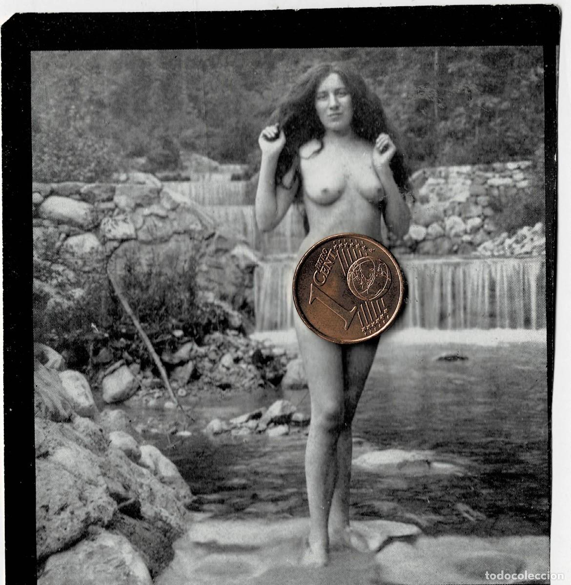 Others for Adults: FOTOGRAFIA ESTEROSCOPICA EROTICA DE MUJER EN EL RIO. P-ESTEROTICA-011
