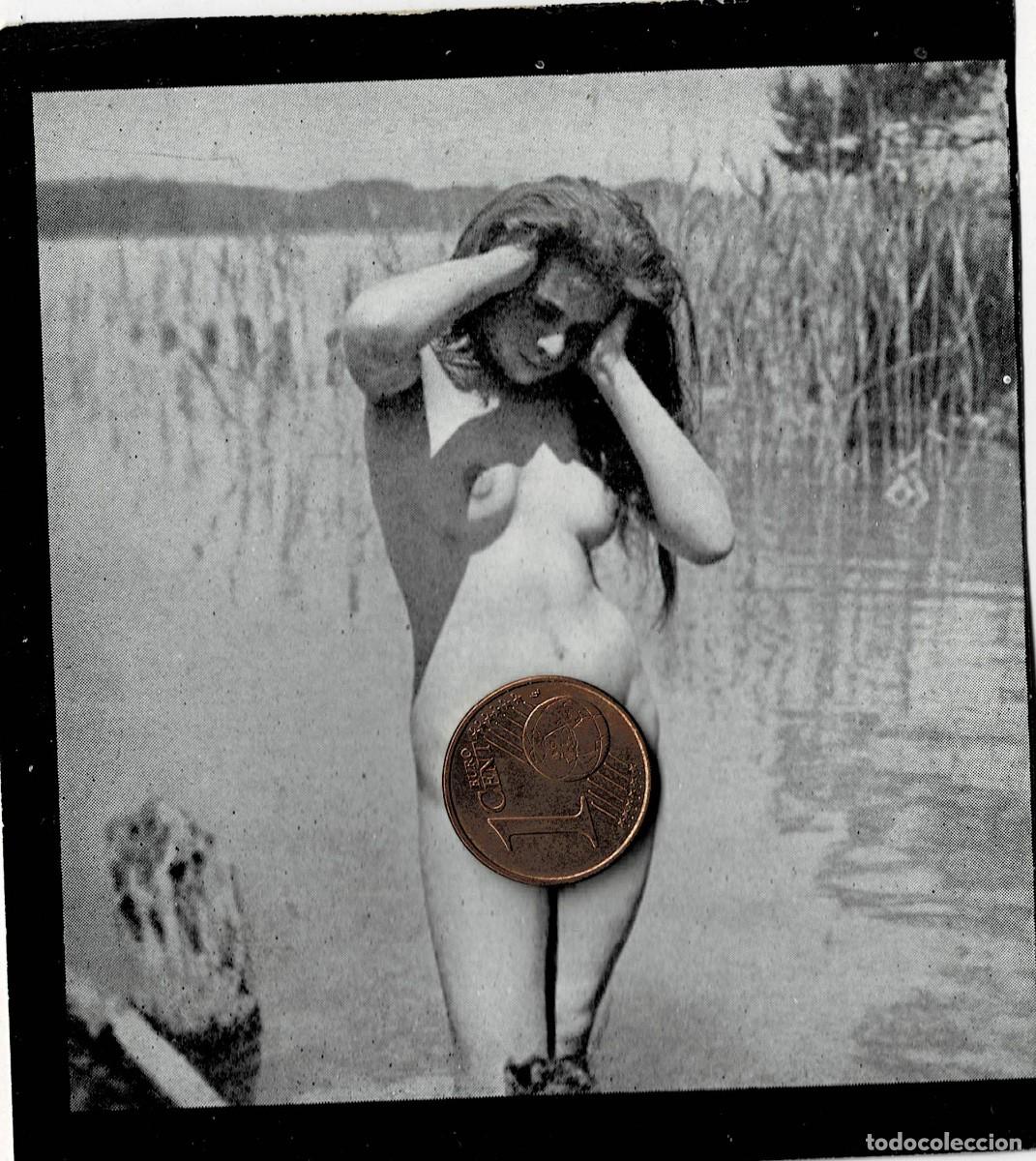 Autres: FOTOGRAFIA ESTEROSCOPICA EROTICA DE MUJER DENTRO DEL RIO. P-ESTEROTICA-015
