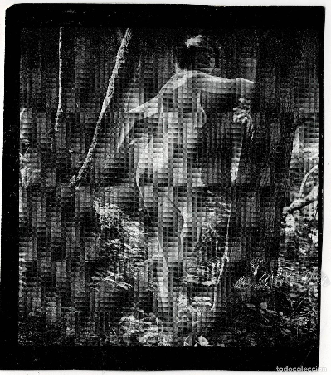 Autres: FOTOGRAFIA ESTEROSCOPICA EROTICA DE MUJER EN EL BOSQUE. P-ESTEROTICA-018