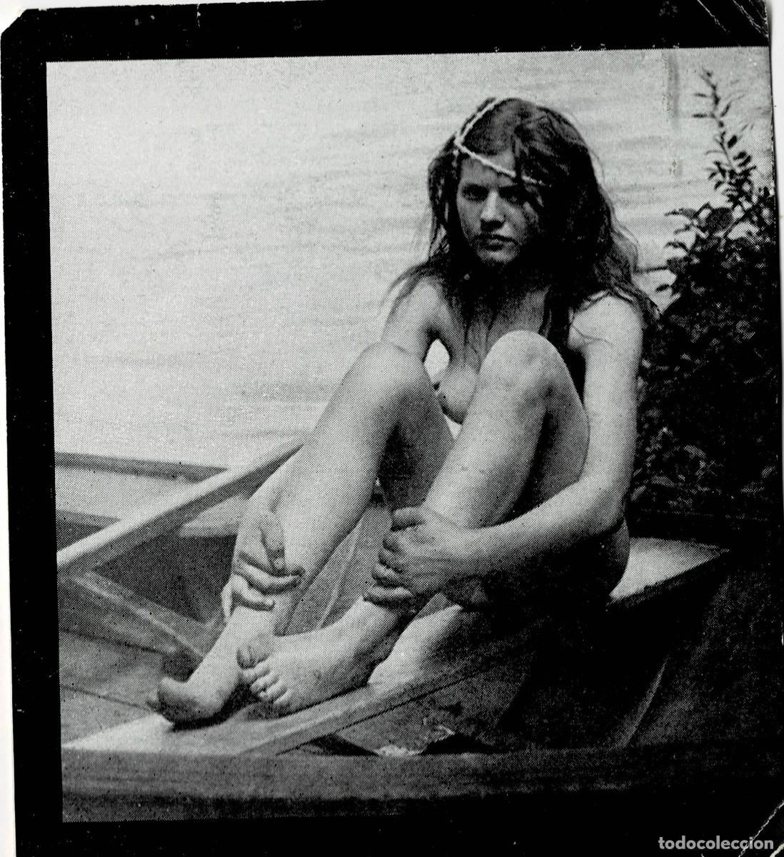 Otros: FOTOGRAFIA ESTEROSCOPICA EROTICA DE MUJER SENTADA EN BARCA. P-ESTEROTICA-019