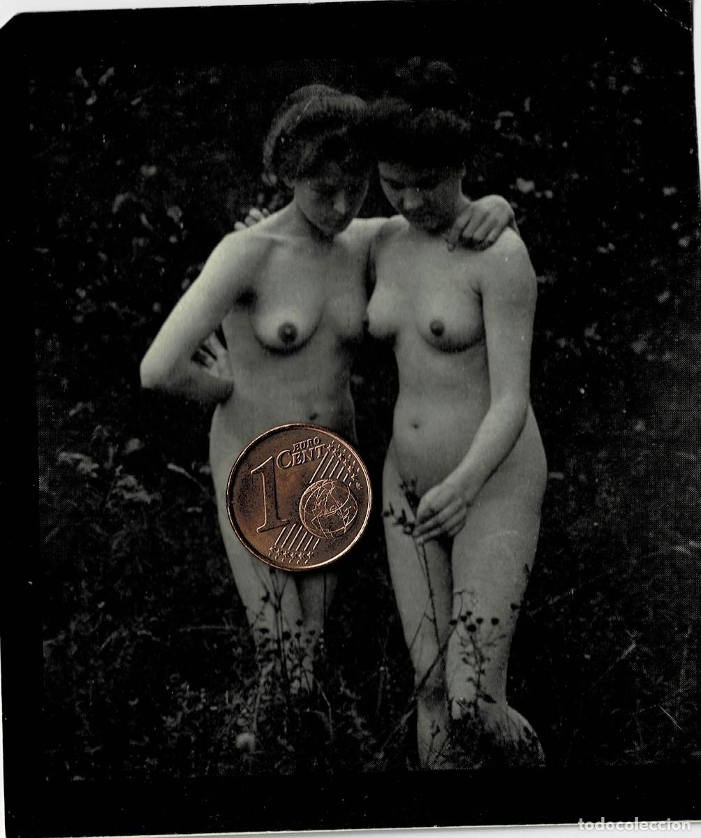 Otros: FOTOGRAFIA ESTEROSCOPICA EROTICA DE MUJERES EN EL CAMPO ABRAZADAS. P-ESTEROTICA-034