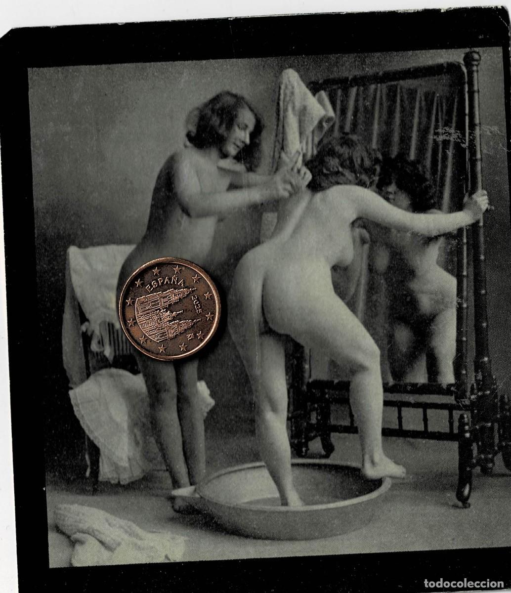 Otros: FOTOGRAFIA ESTEROSCOPICA EROTICA DE MUJERES BA&Ntilde;ANDOSE. P-ESTEROTICA-035