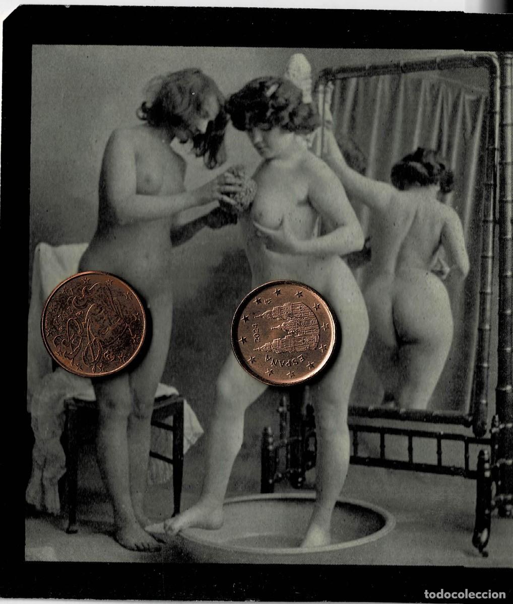 Otros: FOTOGRAFIA ESTEROSCOPICA EROTICA DE MUJERES BA&Ntilde;ANDOSE. P-ESTEROTICA-038