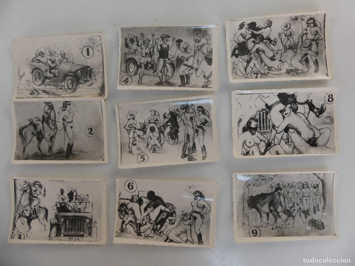 Otros: LOTE DE 9 FOTOS CROMOS O SIMILAR EROTICOS