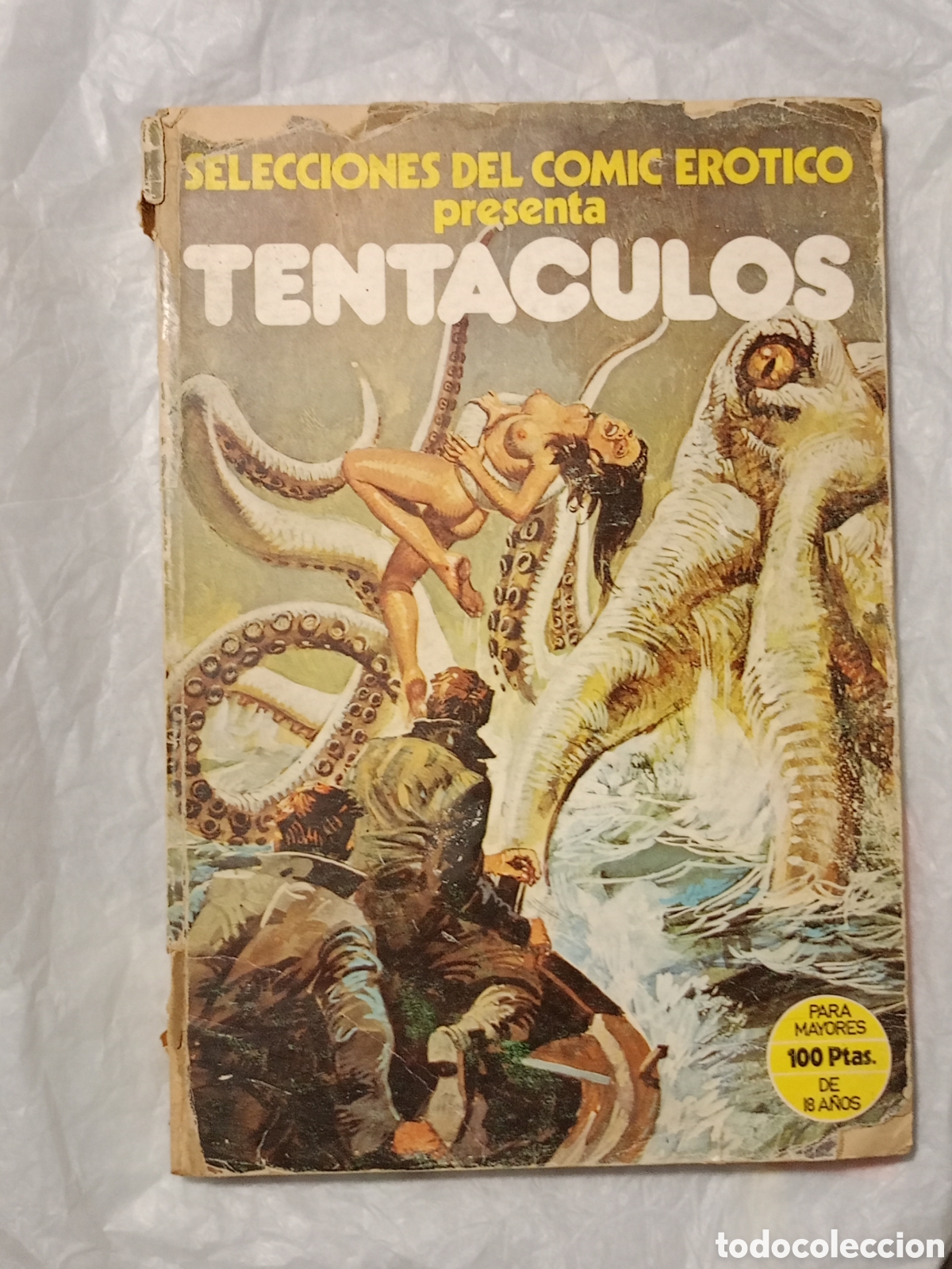 Otros: LIBRO C&Oacute;MIC &rdquo; TENT&Aacute;CULOS &rdquo; EDICIONES ACTUALES 1977, CUBIERTAS CART&Oacute;N. ADULTOS