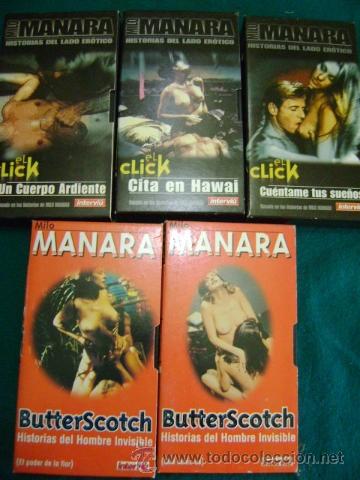 Peliculas: Lote 5 VHS Milo Manara (El Click + ButterScotch)