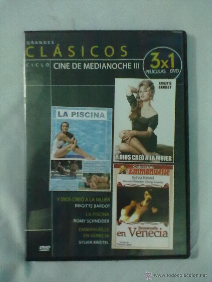 Filme: CINE DE MEDIANOCHE Y DIOS CREO LA MUJER LA PISCINA EMMANUELLE EN VENECIA