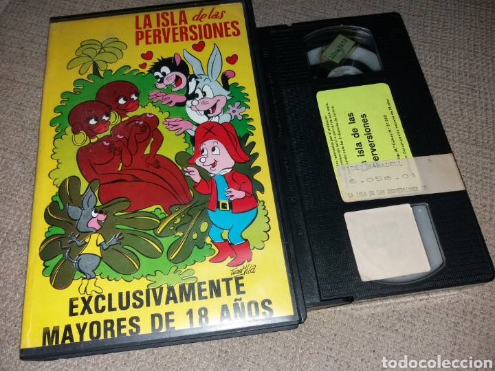 Peliculas: La isla de las perversiones- vhs- dibujos adultos