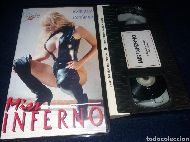 Films: Miss inferno- vhs- rocco siffredi- danyel cheeks x4