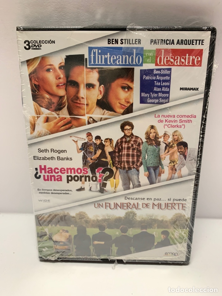 Filme: REF.ND191 pack - flirteando como el desastre - hacemos una porno - un funeral ..DVD NUEVO PRECINTADO
