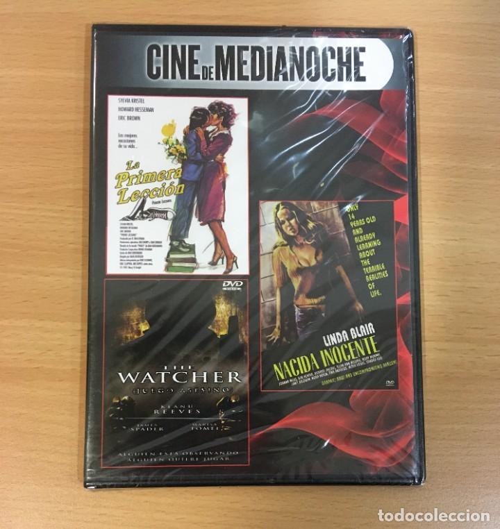 Peliculas: DVD 3X1 CINE ER&Oacute;TICO DE MEDIANOCHE - NACIDA INOCENTE, LA PRIMERA LECCI&Oacute;N Y JUEGO ASESINO. PRECINTADO