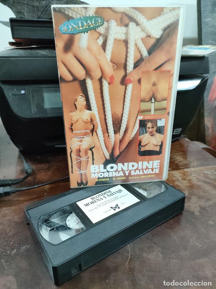 Films: BLONDINE MORENA Y SALVAJE - VHS - BLONDINE , M. ASSOK - PAPILLON BONDAGE