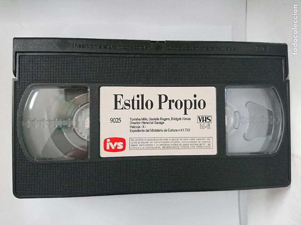 Filme: ESTILO PROPIO - VHS - HERSCHEL SAVAGE - TONISHA MILLS, DANIELLE ROGERS, BRIDGETT - IVS 1992