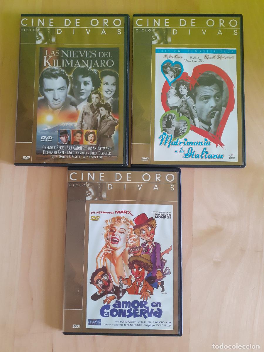 Peliculas: 3 DVDS pel&iacute;culas cine de oro. Ciclo divisas