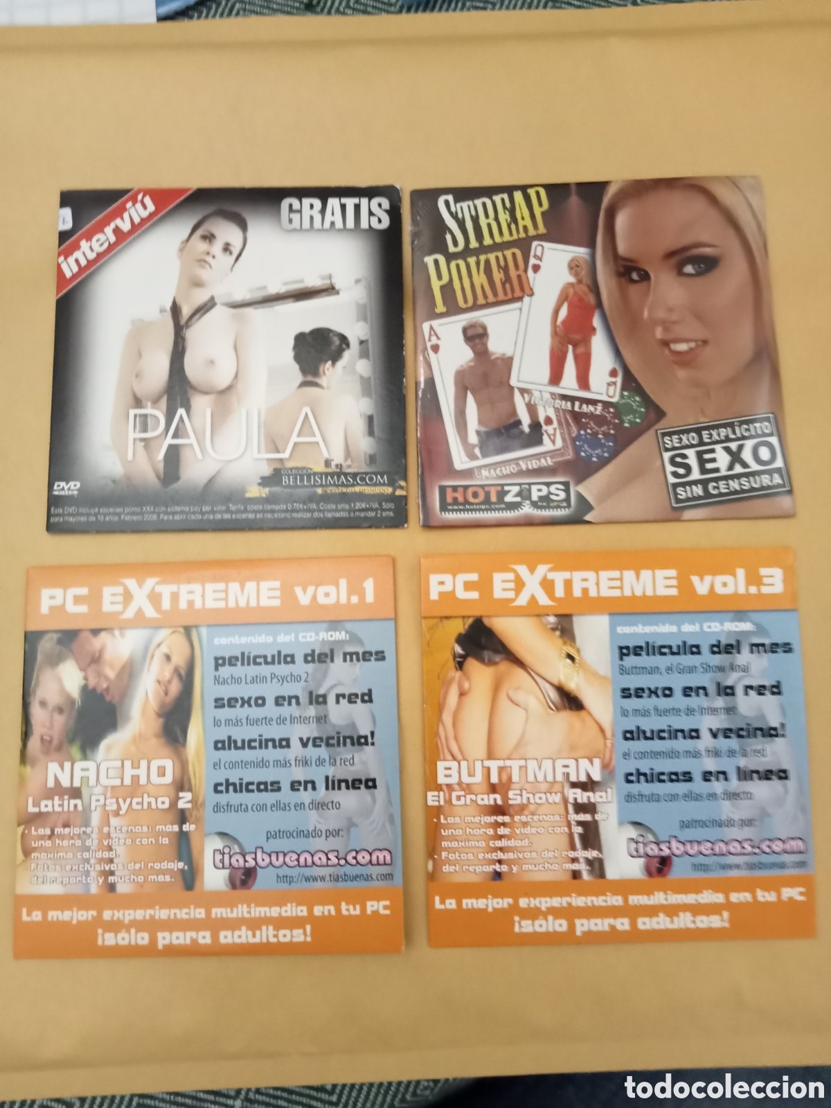 4 dvds. cine para adultos. ver fotos. - Compra venta en todocoleccion