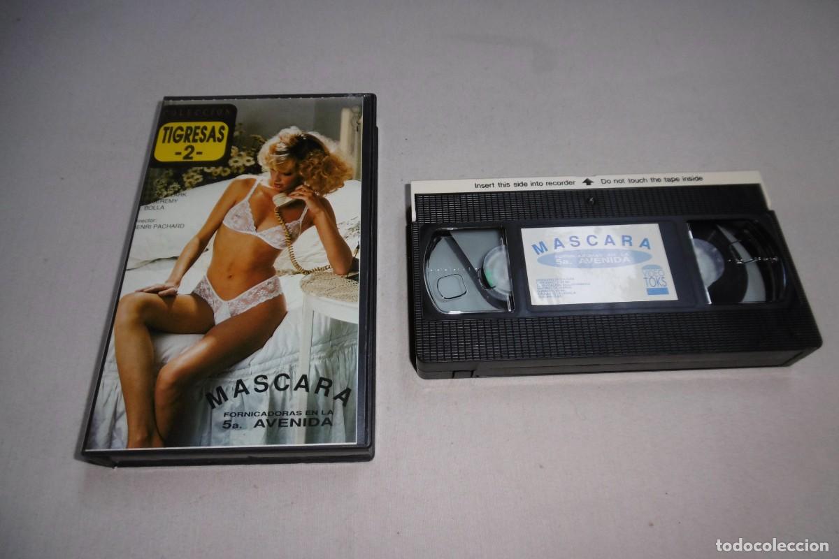 Peliculas: VHS X VIDEOCLUB Colecci&oacute;n Tigresas N&ordm; 2. Fornicadoras en la 5a Avenida. Porno Video club. Mascarara