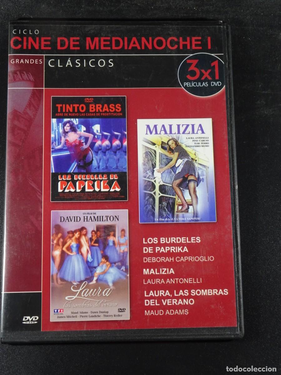 dvd erótico, cine de media noche, 3 películas, - Compra venta en  todocoleccion