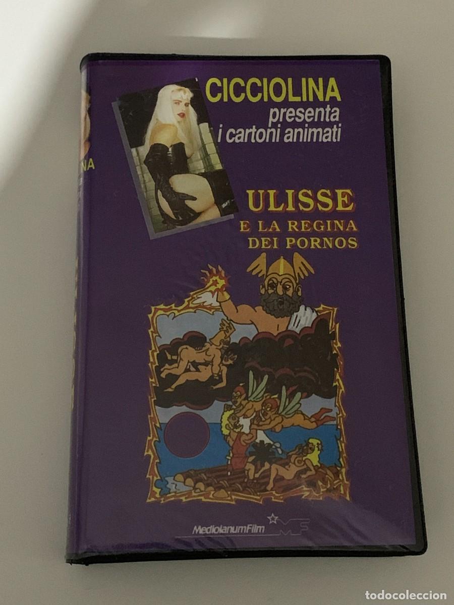 Peliculas: CICCIOLINA PRESENTA I CARTONI ANIMATI VHS PAL 01082 MEDIOLANUM FILM ULISSE E LA REGINA DEI PORNOS