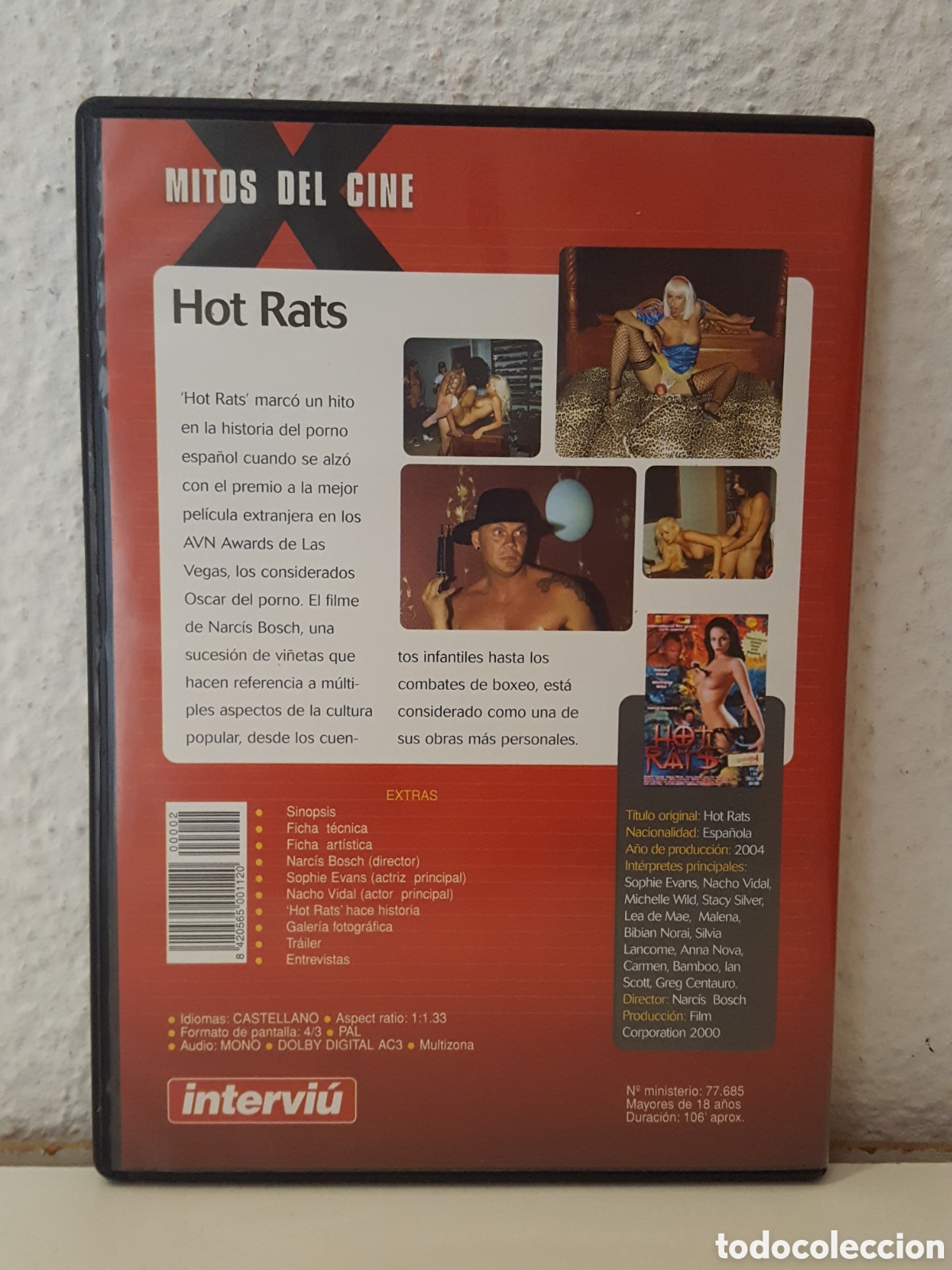 dvd - hot rats - nacho vidal, sophie evans - pe - Compra venta en  todocoleccion