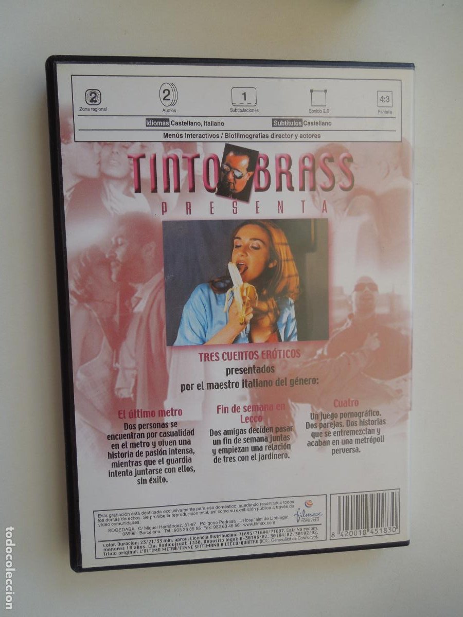 tinto brass sus cuentos mas atevidos -4 dvd,s c - Compra venta en  todocoleccion