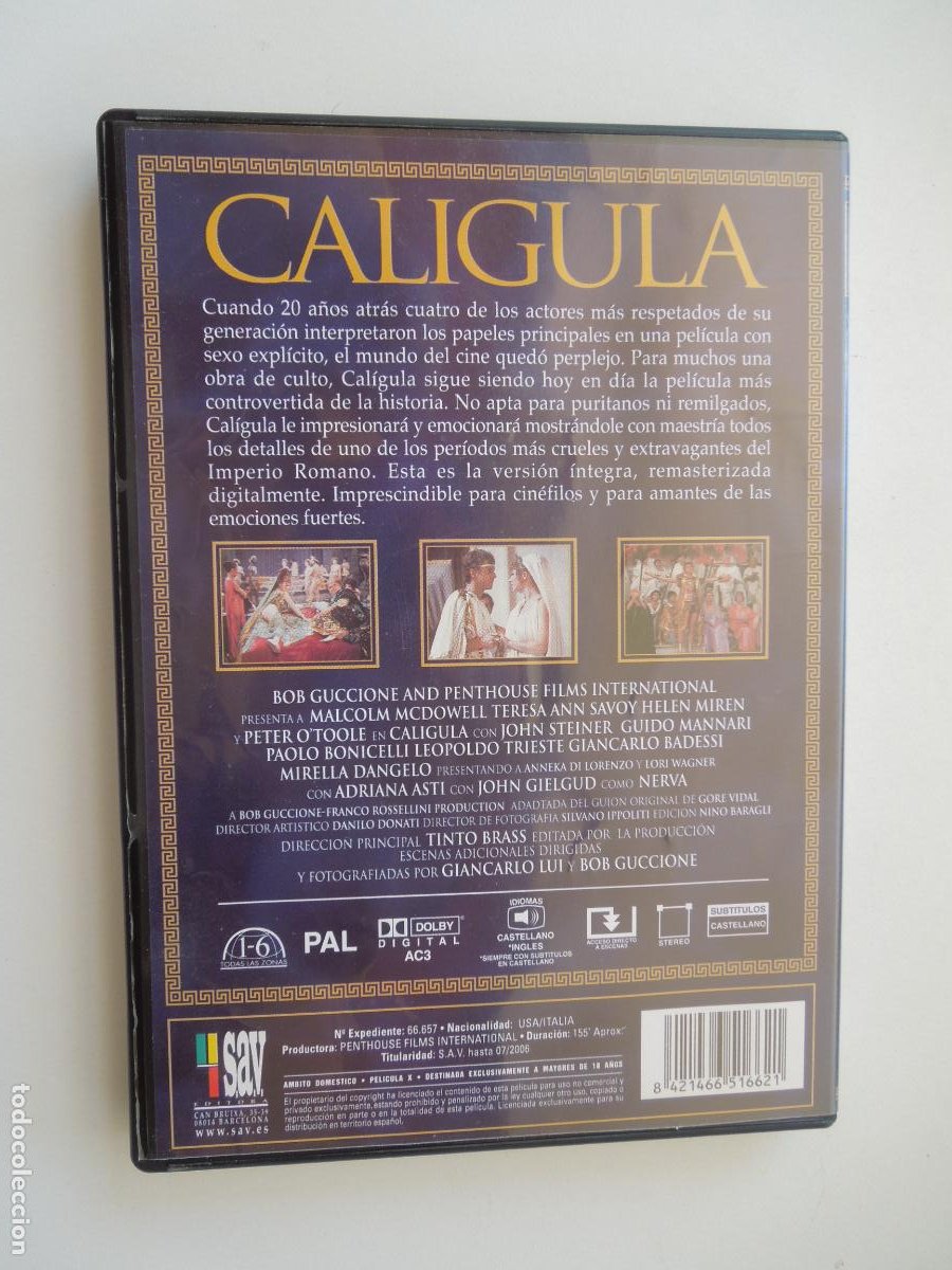 caligula - tinto brass - edicion relmasterizada - Compra venta en  todocoleccion