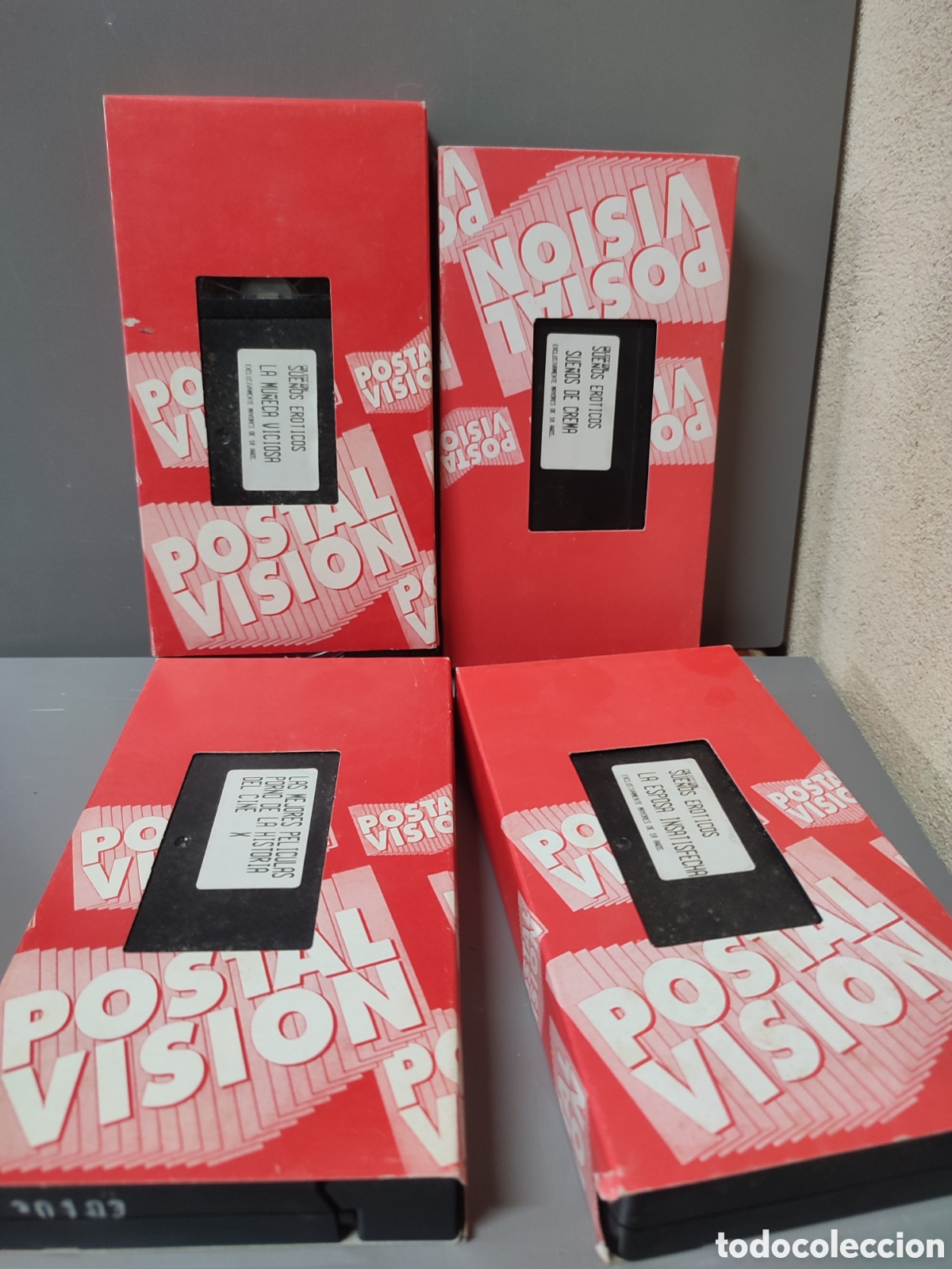 Peliculas: 4 VHS X, cine para adultos. Postal Vision. Sue&ntilde;os de crema, mejores pel&iacute;culas porno de la historia