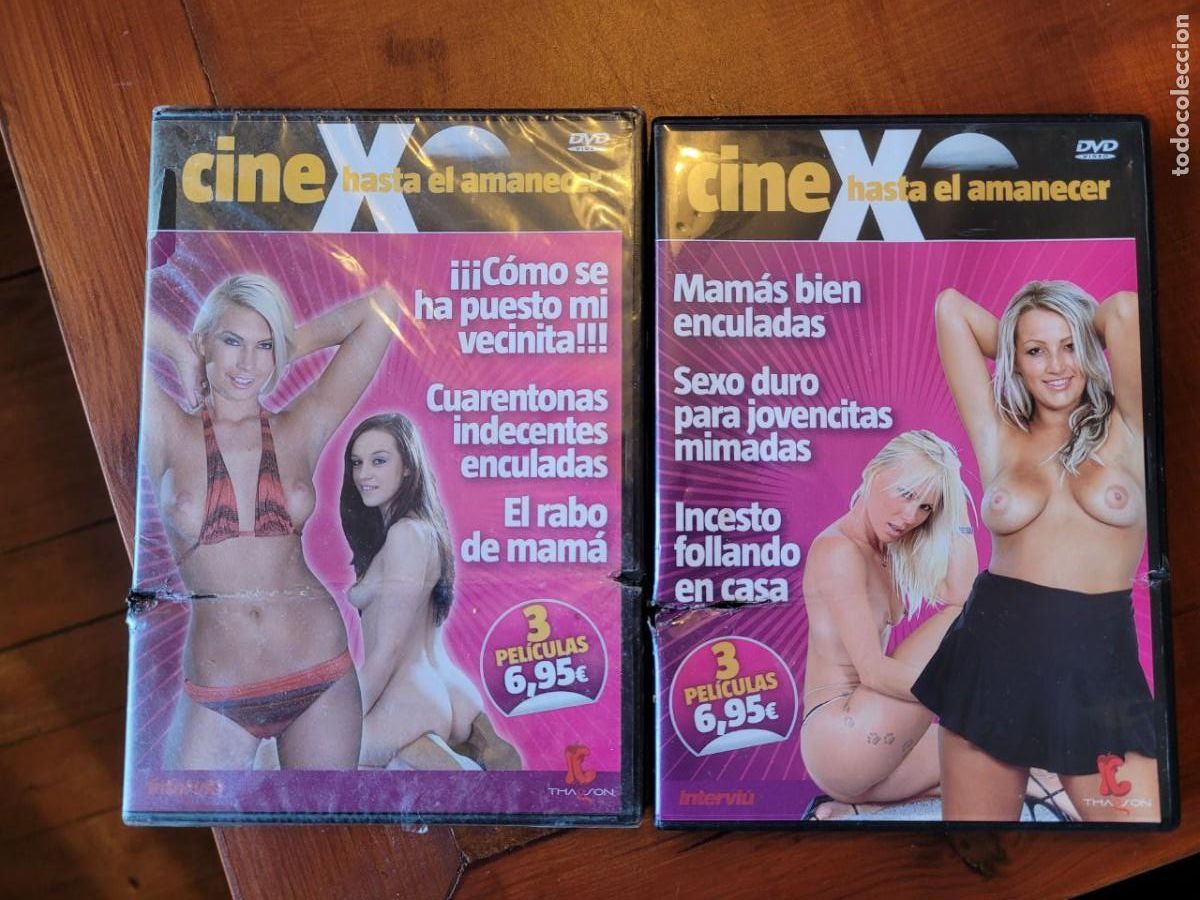 Peliculas: 2 PELICULAS DVD CINE PORNO, CINE X HASTA EL AMANECER, EN TOTAL 6 PELICULAS DE 90 MINUTOS