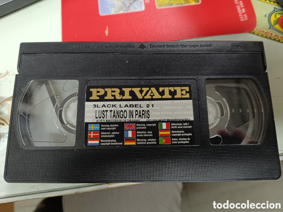 Peliculas: PRIVATE EROTICA. LUST TANGO IN PARIS. VHS SIN CARATULA