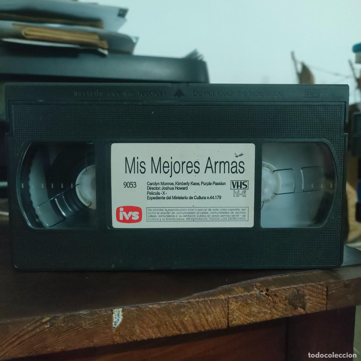Filmes: MIS MEJORES ARMAS - VHS - JOSHUA HOWARD - CAROLYN MONROE, KIMBERLY KANE, PURPLE PASSION - IVS