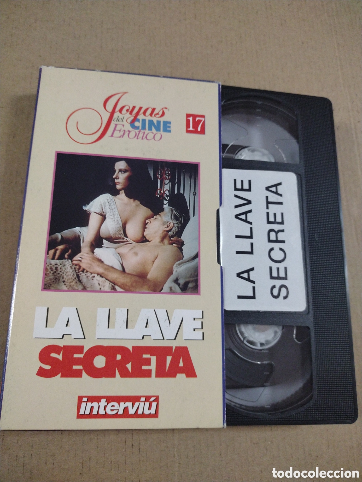 Film: LA LLAVE SECRETA. VHS. Cine er&oacute;tico. . Intervi&uacute;