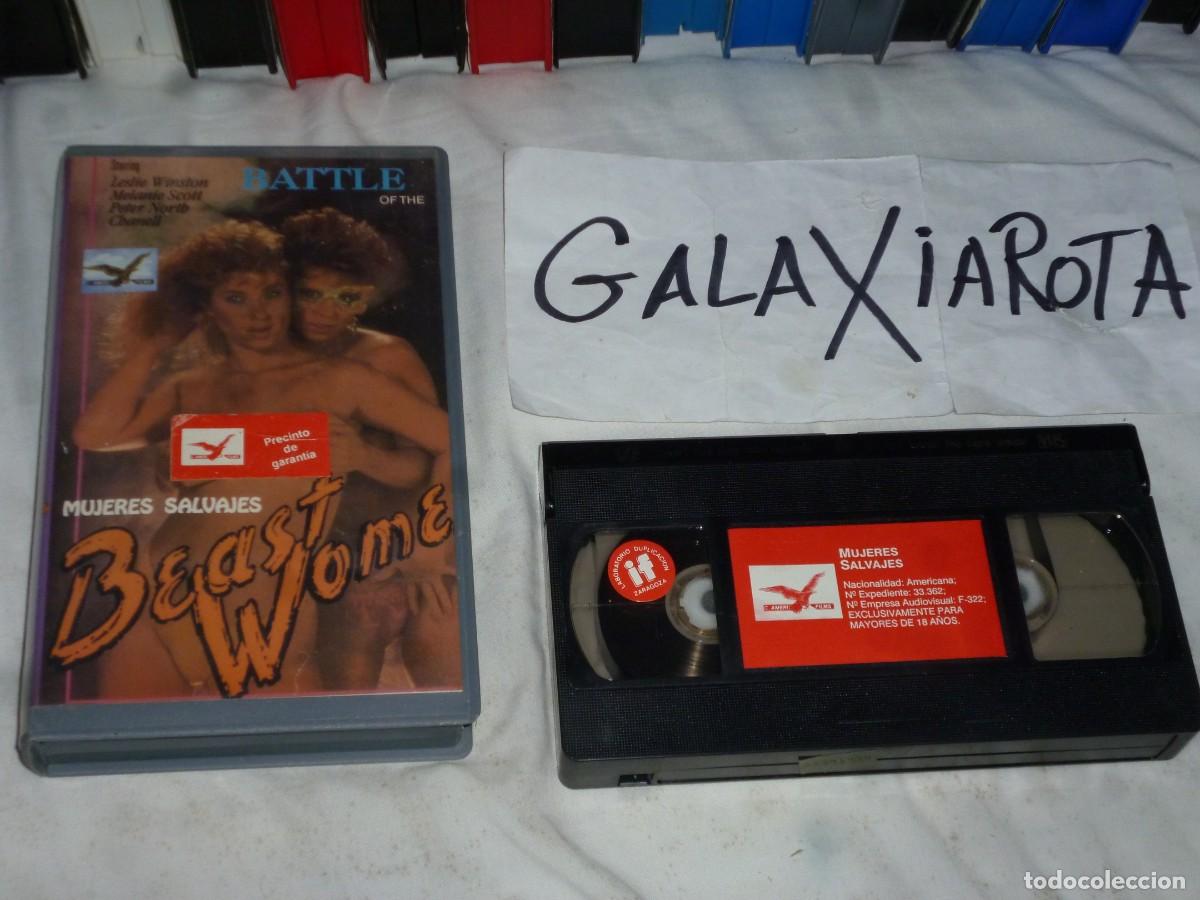 Filme: Mujeres salvajes. Battle of the beast women. Pel&iacute;cula en v&iacute;deo VHS