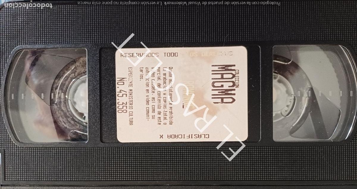 Filmes: PELICULA EN VHS - PARA ADULTOS - COLECCION MAGMA - ROXANE -