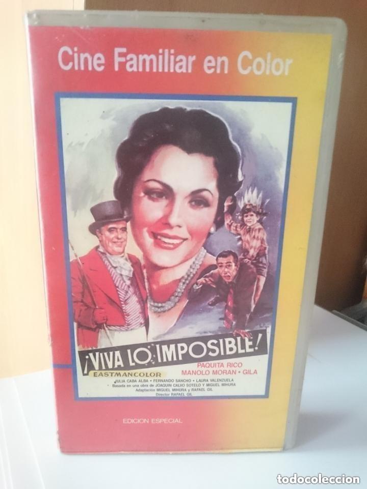 Filme: VHS - &iexcl;VIVA LO IMPOSIBLE! - RAFAEL GIL -MIGUEL GILA -CON ALGUNAS RAYAS DURANTE PELICULA CON MANOLO