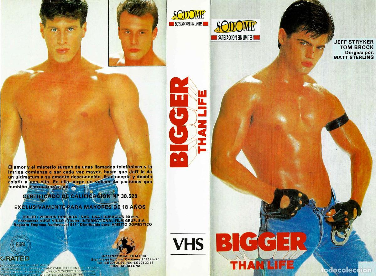 Filme: BIGGER THAN LIFE JEFF STRYKER TOM BROCK JEFF QUINN JIM PULVER CHRIS GRAY KEVIN WILES GAY CLASSIC VHS