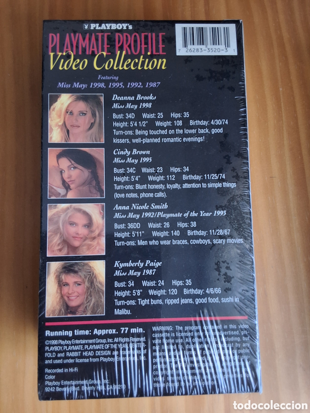 Filmes: Playboy playmate profile pel&iacute;cula VHS a&ntilde;o 1987 1992 1995 1998 mayo Anna Nicole Smith