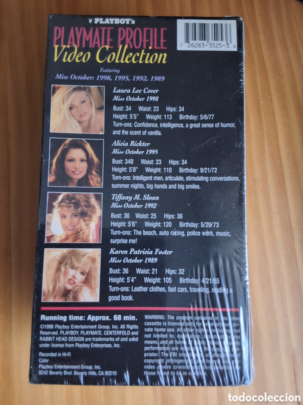 Filmes: Playboy playmate profile pel&iacute;cula VHS a&ntilde;o 1989 1992 1995 1998 octubre