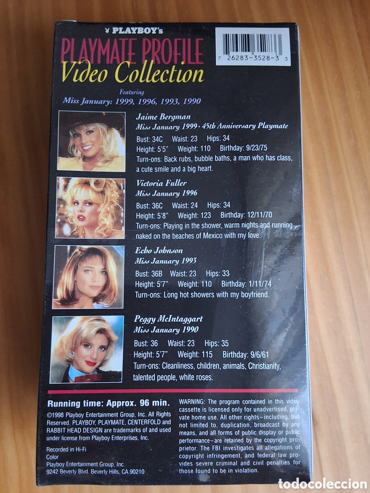 Peliculas: Playboy playmate profile collection pel&iacute;cula VHS a&ntilde;o 1990 1993 1996 1999 enero
