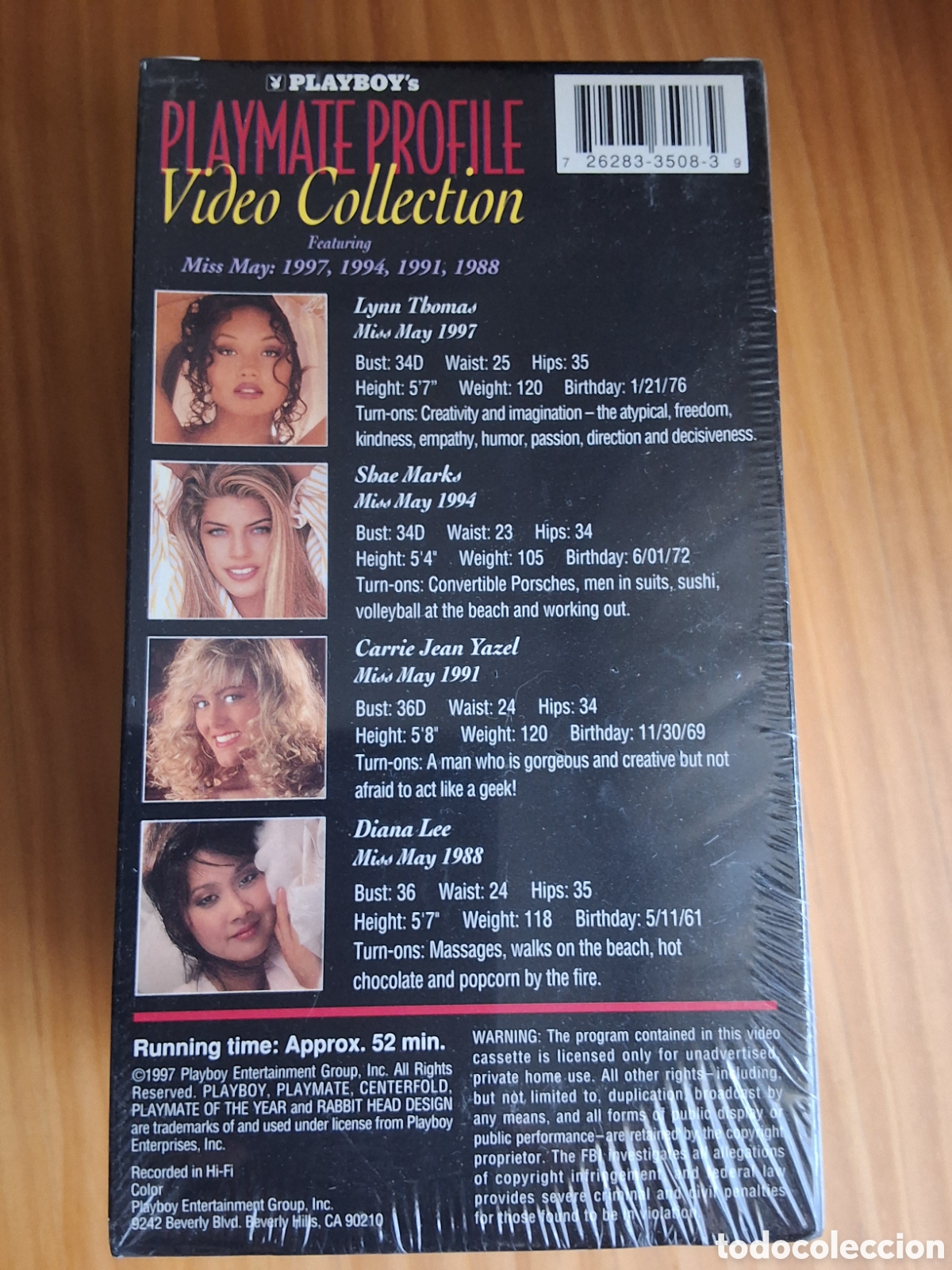 Peliculas: Playboy playmate profile collection pel&iacute;cula VHS a&ntilde;o 1988 1991 1994 1997 mayo