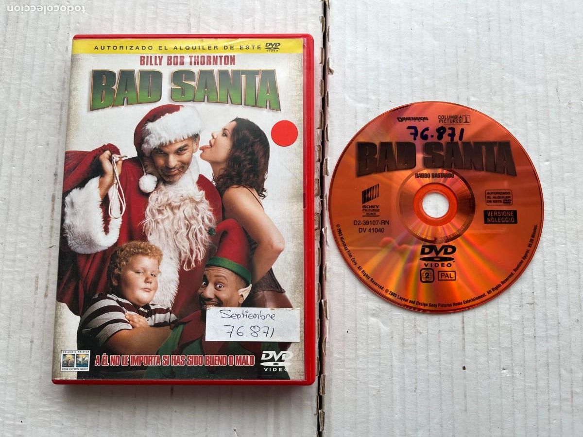Peliculas: BAD SANTA CAJA COLOR ROJO - PELICULA DVD KREATEN