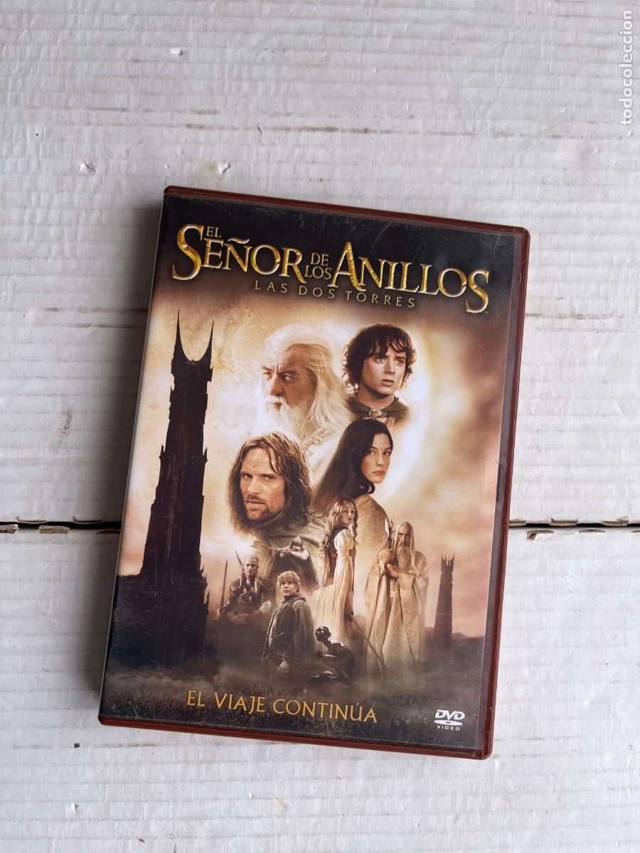 Peliculas: EL SE&Ntilde;OR DE LOS ANILLOS LAS DOS TORRES - CAJA COLOR MARRON DOBLE 2 DVDS PELICULA DVD KREATEN